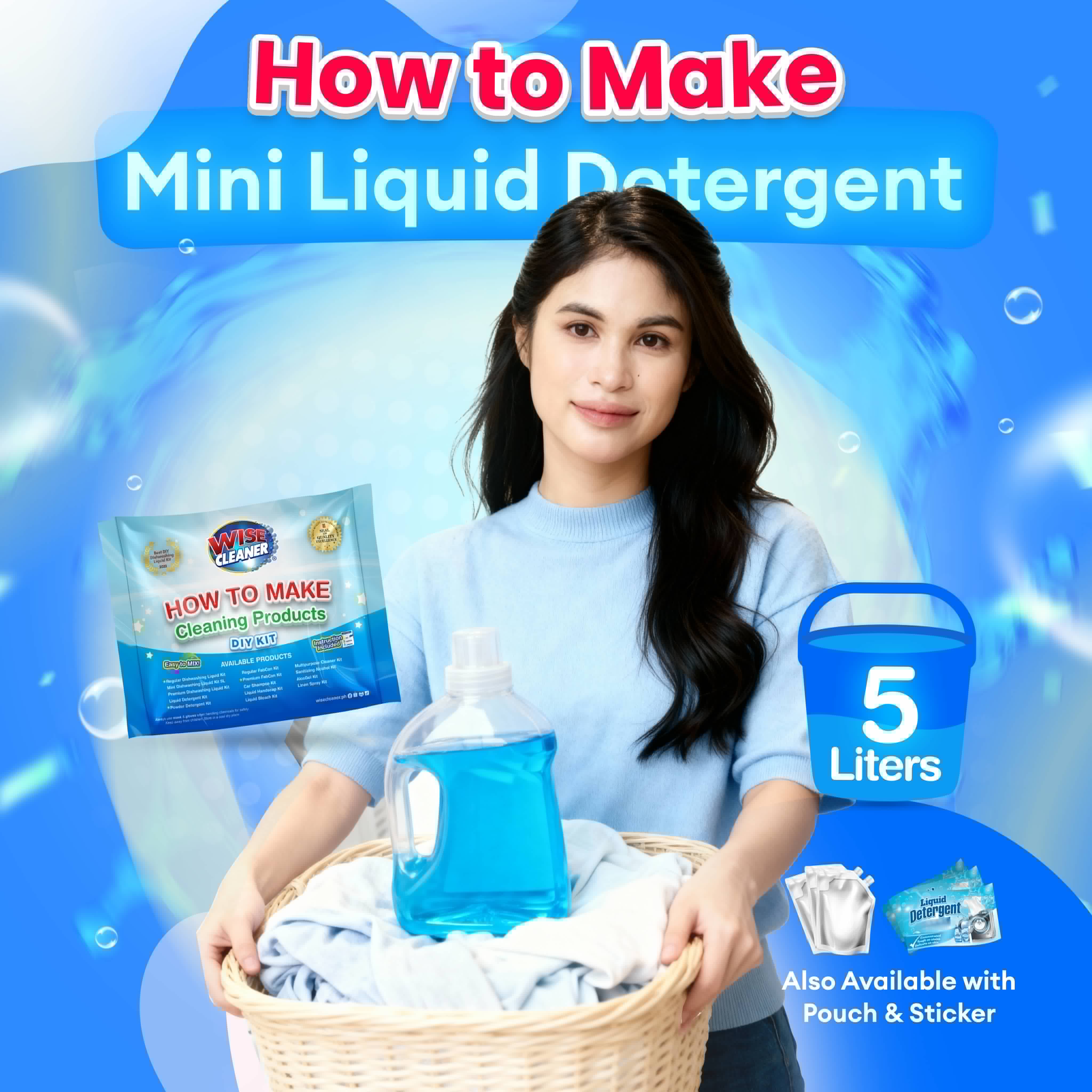 Mini Liquid Detergent — Wise Cleaner DIY Kit