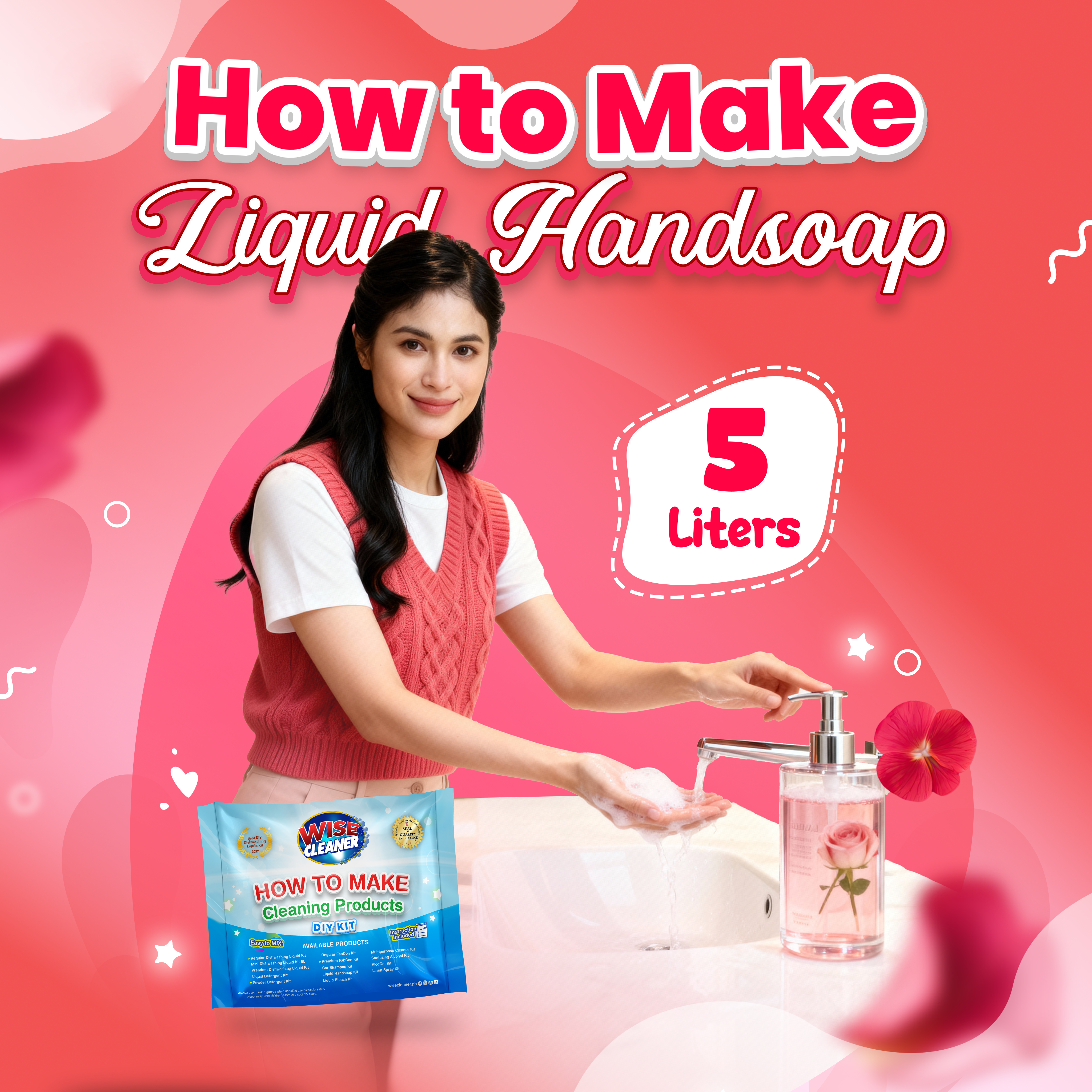 Mini Liquid Hand Soap — Wise Cleaner DIY Kit